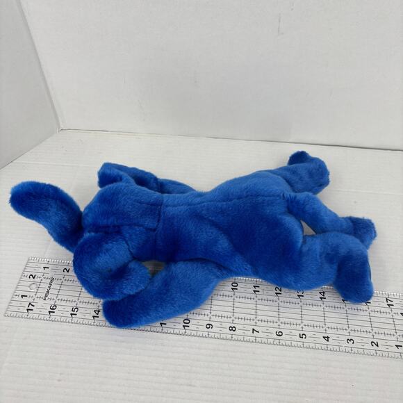 Ty Beanie Buddies Peanut Blue Elephant Plush Pink Ears 16 Inch 1998 Vintage - Picture 5 of 11